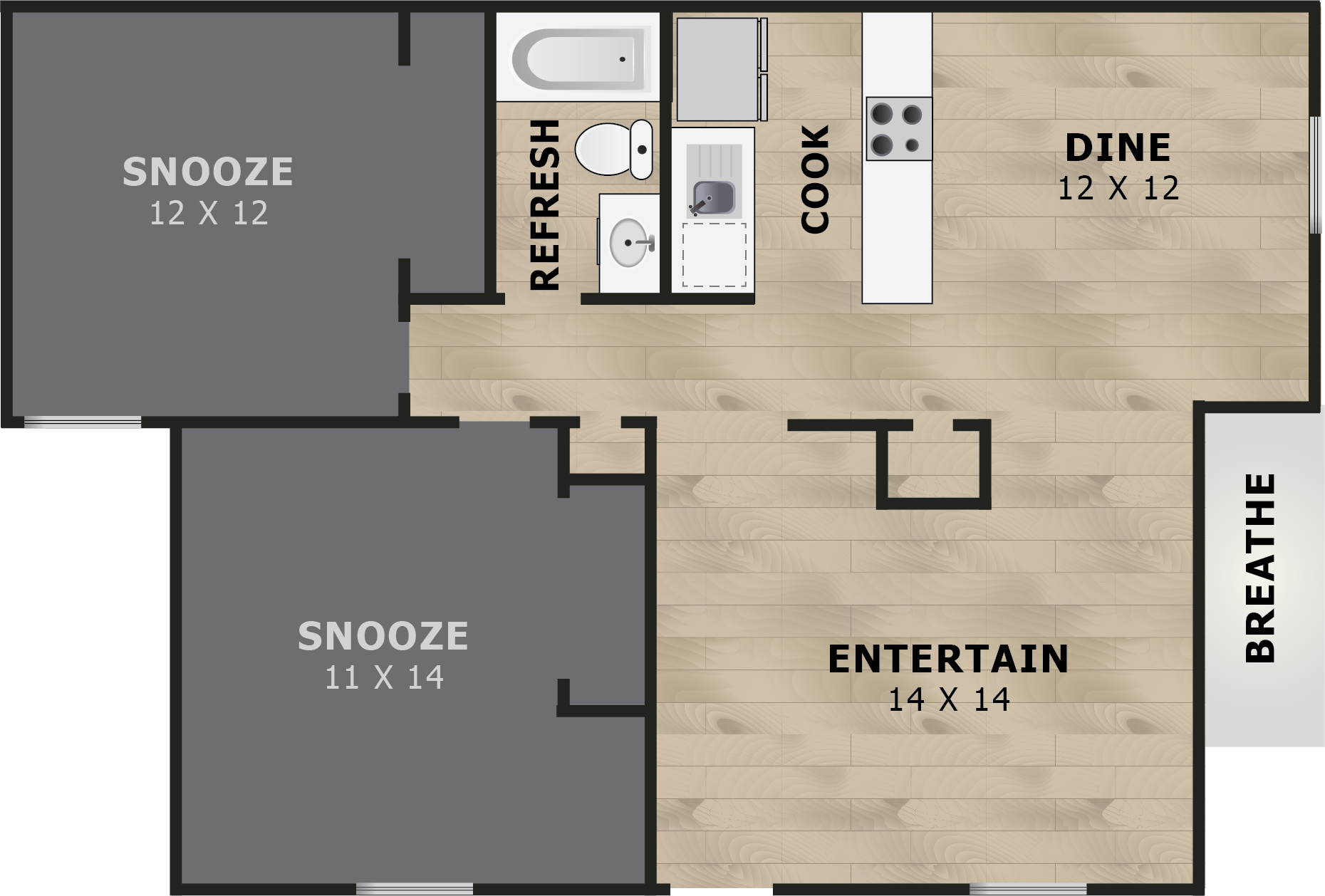 Coronado | Boulder, CO Apartments | Two-Bedroom